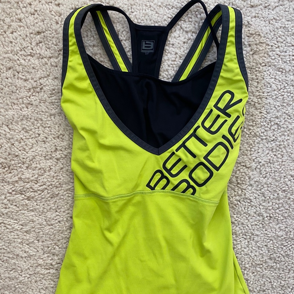 Women’s Better Bodies Tank Top S w/built in bra